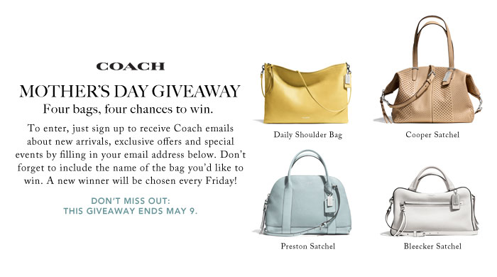 Coach – Mother’s Day Giveaway