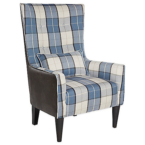 plaid chair