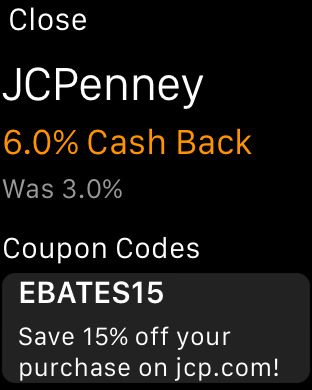 Announcing the Ebates Apple Watch App 6