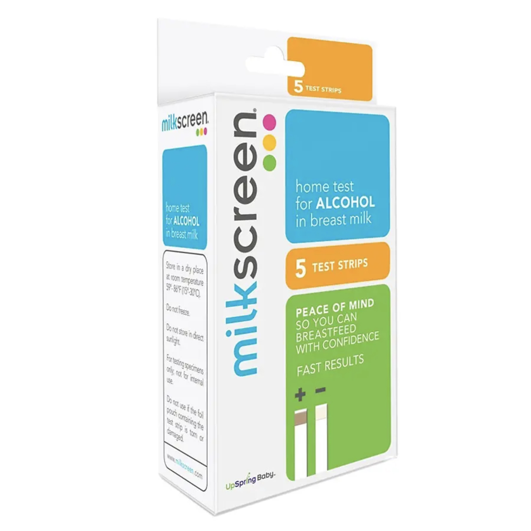 UpSpring Milkscreen Breast Milk Alcohol Test Strips