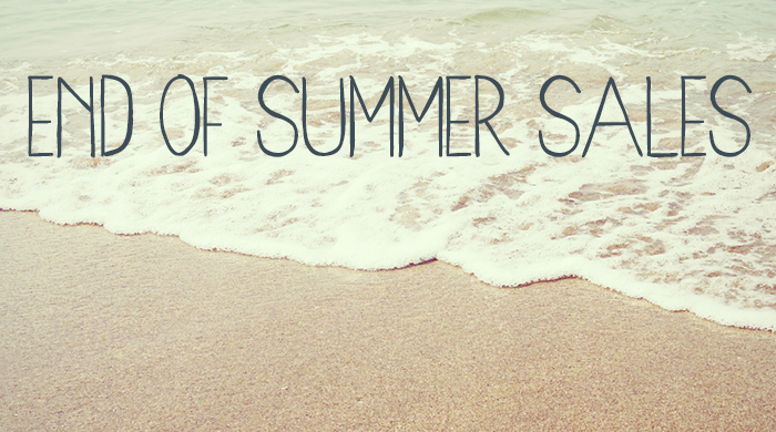 End of Summer Sales Roundup