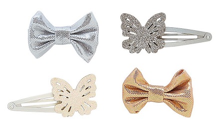 Sparkle Butterfly Bow Hair Clips