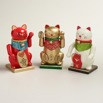 Lucky Cat Nutcrackers