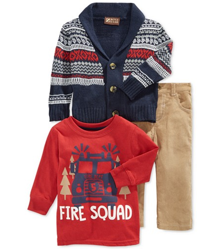 Boys Sweater Corduroy Set