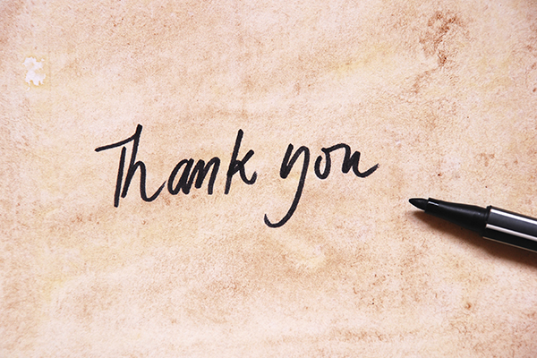 Handwritten Thank You