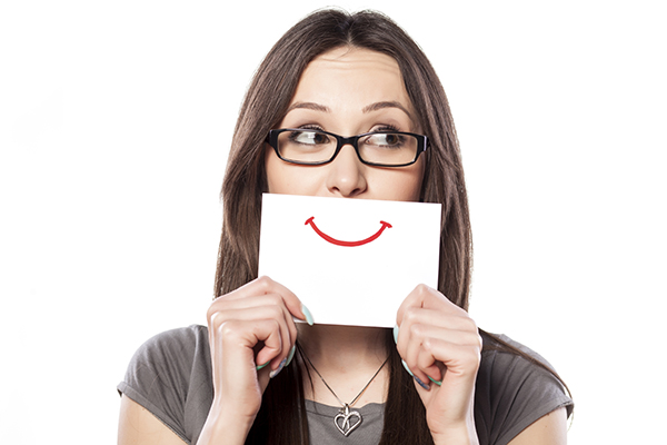 woman smiling