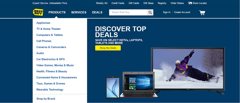 Best Buy Homepage