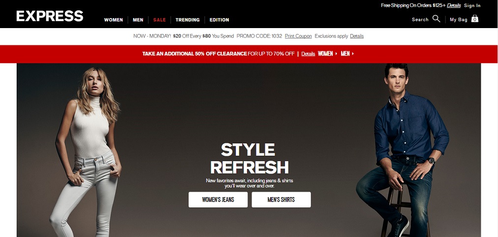Express Homepage