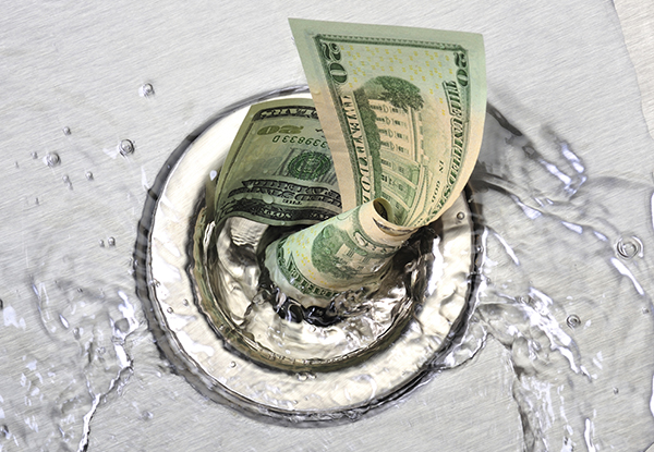 Money Down the Drain