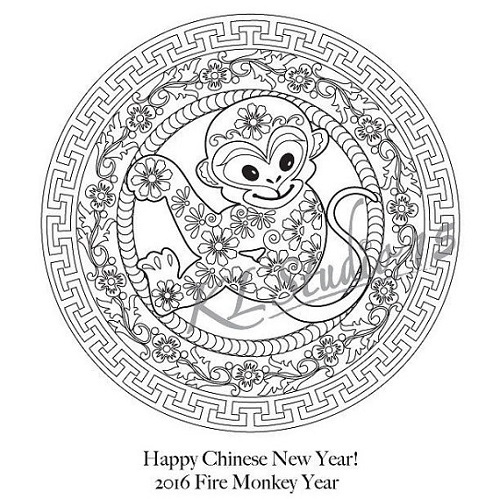 Chinese New Year Coloring page