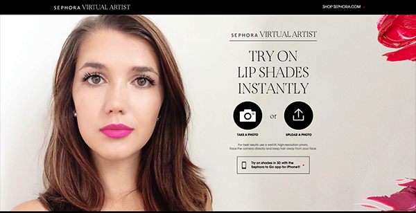 Sephora Virtual Artist Website