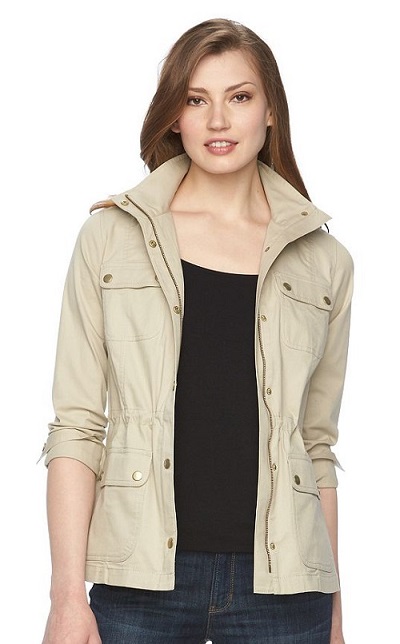 Croft and Barrow Twill Anorak Jacket
