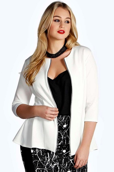 Plus Cerys Peplum Jacket