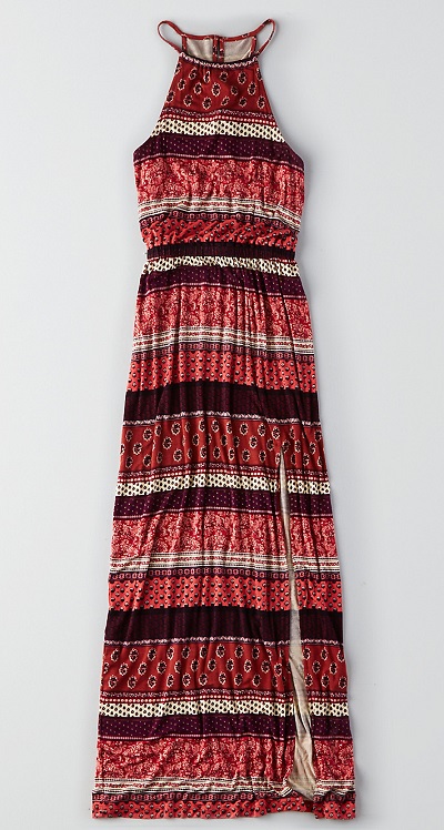 SOFT & SEXY HI-NECK MAXI DRESS