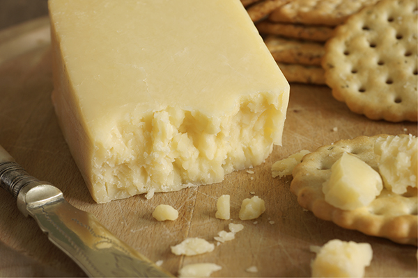 Lancashire a traditional English cheese from the county of Lancashire