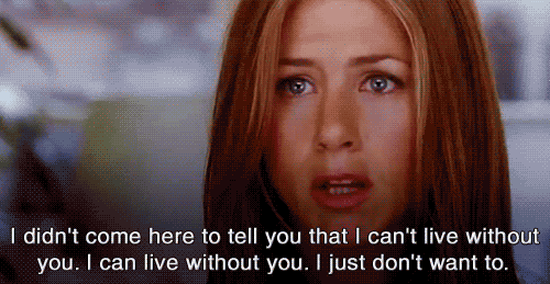 Jennifer Aniston live without you GIF