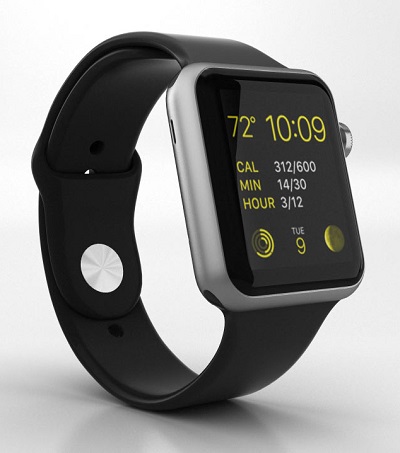Black Apple Watch Sport fitness tracker wearable