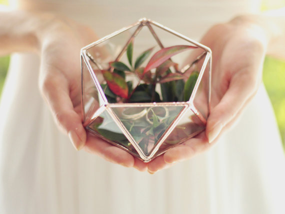 Etsy mini geometric terrarium