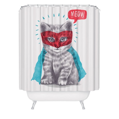 Super Kitty Shower Curtain
