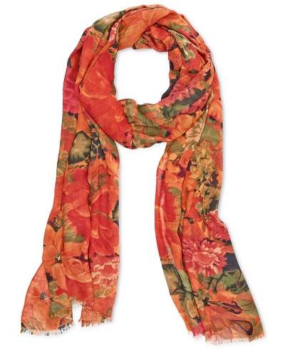 Rose print scarf