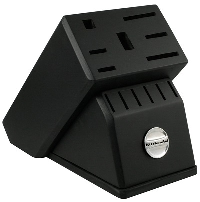 Black cutlery block