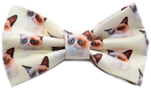 Grumpy cat hair bow