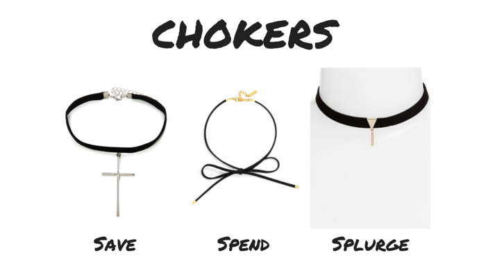 Save Spend Splurge 90s Chokers