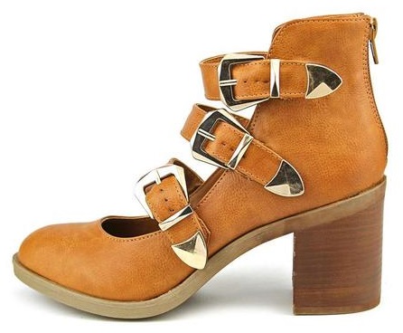 Rodger Faux Leather Buckle Boots