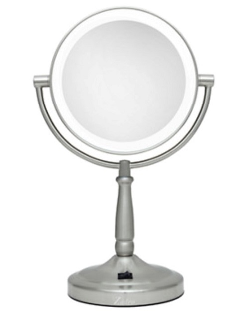Round vanity makeup mirror