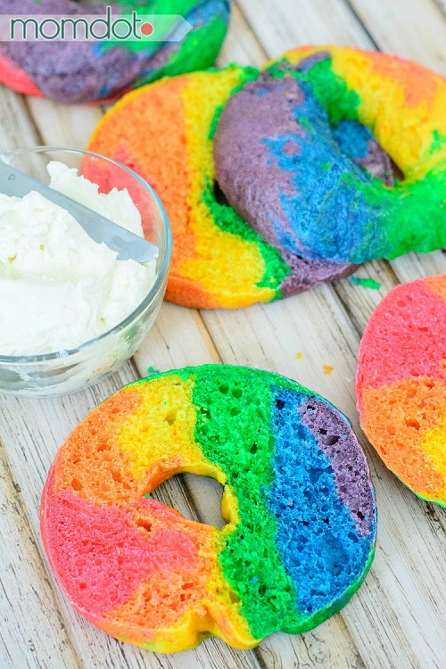 Rainbow Bagels