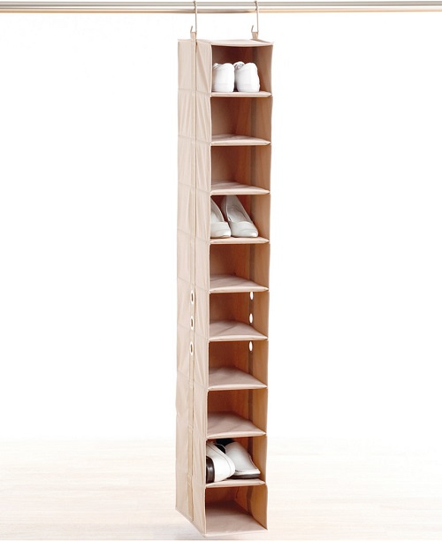 Hanging shoe organizer