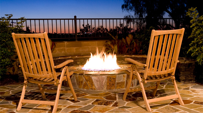 Back yard fire pit