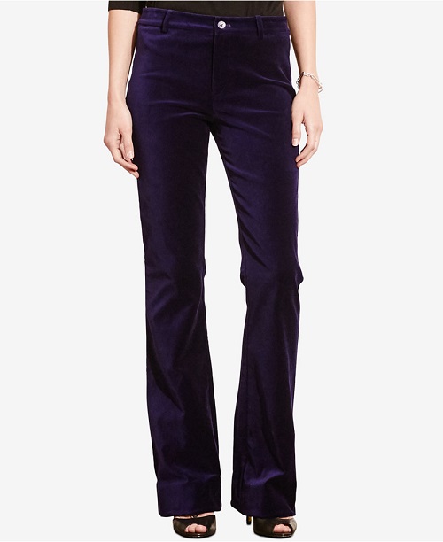 Lauren Ralph Lauren Flared Velvet Pants