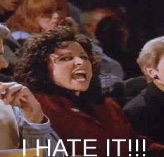 Seinfeld Elaine I hate it GIF