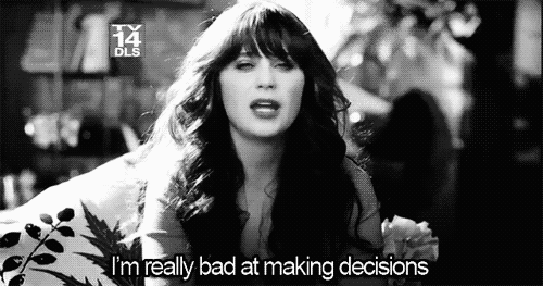 New Girl bad decisions GIF