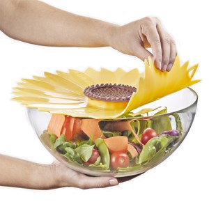 Charles Viancin 9 in. W x 9 in. L Yellow Silicone Medium Sunflower Lid