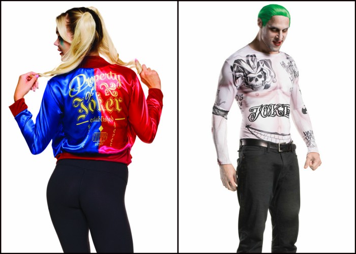 Harley Quinn and Joker Halloween costumes