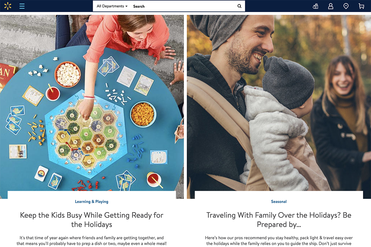 Walmart tips page