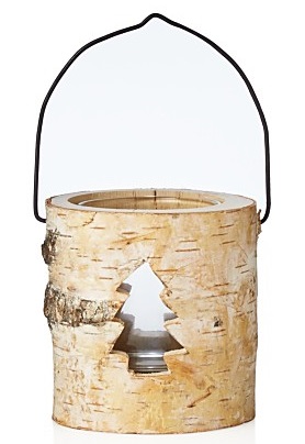 Birch Wood Candle Holder