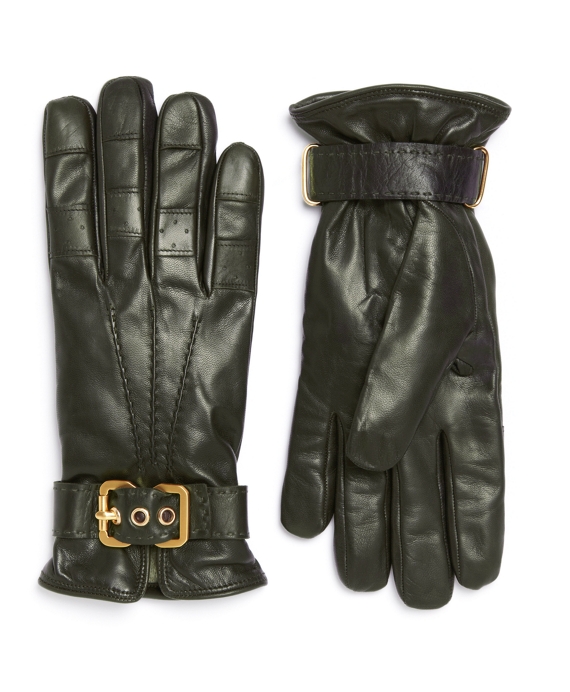 Cashmere-Lined Leather Gloves