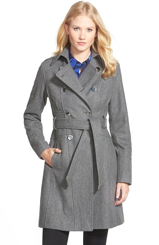 gray womens trench coat