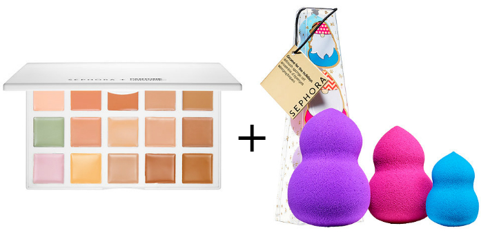 Color correcting pallet and sponge set