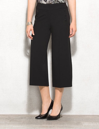 black goucho pants