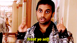 Aziz Ansari Treat Yo Self Gif