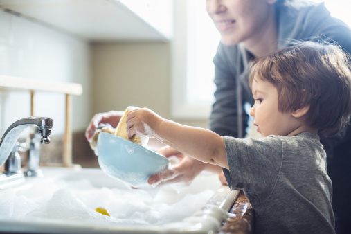 Baby Dish Washing