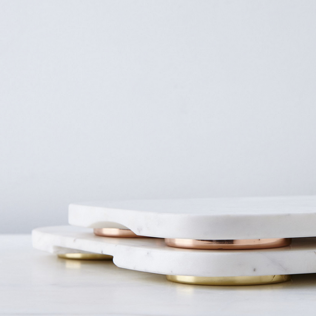Marble & Metal Serving Board