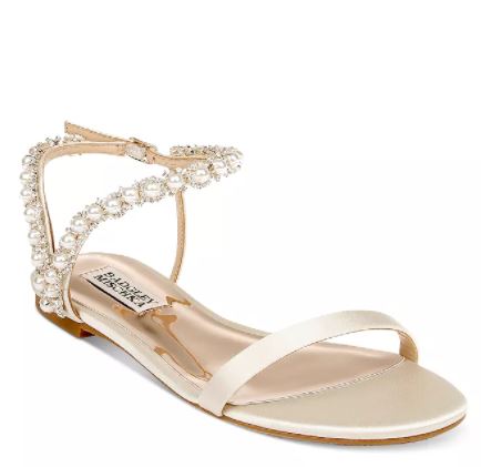 Badgley Mischka Women's Klare Embellished Strap Flat Sandals Bloomingdale's