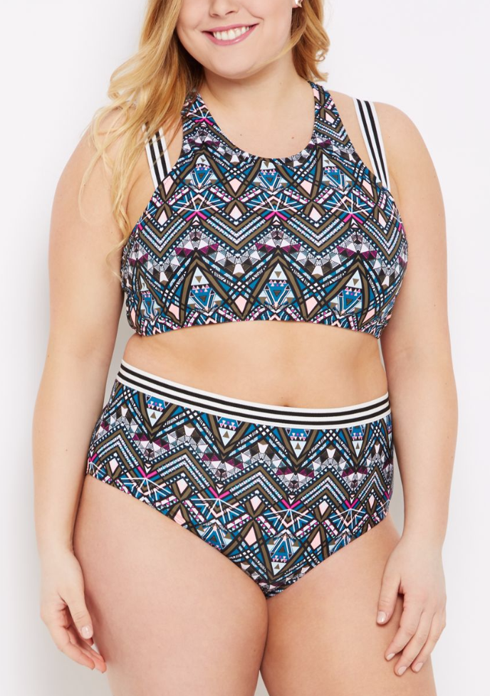 Caged High-Neck Bikini