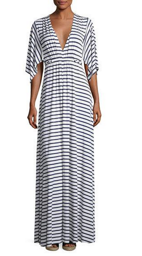 Neiman Marcus striped maxi dress