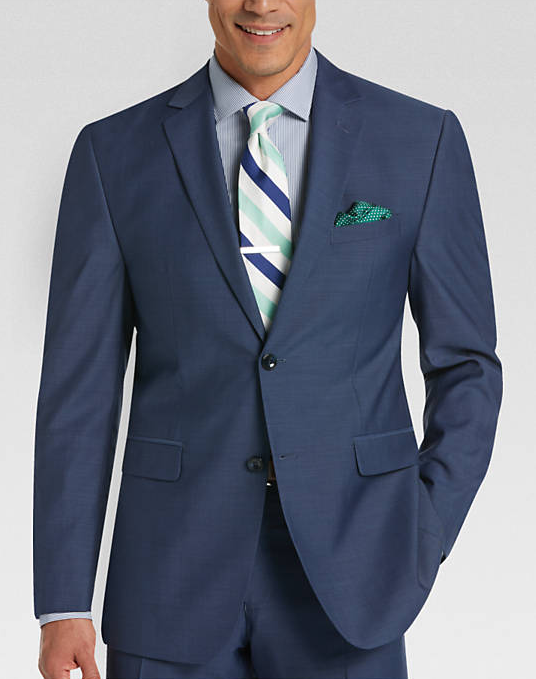 navy blue suit men's wearhouse